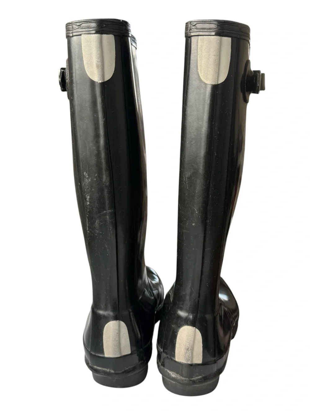 Hunter Kids Original Gloss Tall Rain Boots Big Kids 4 M / 5 F Black Waterproof